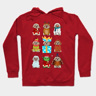 Shih Tzu Christmas Hoodie